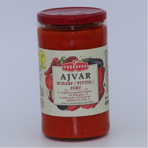 Ajvar hot 690g - Podravka 