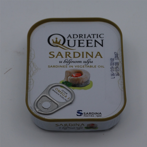 Sardina u biljnom ulju 105g - Adriatic queen