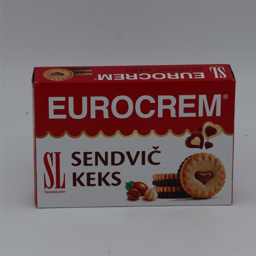 Eurocrem sendvic keks 250g - Swisslion