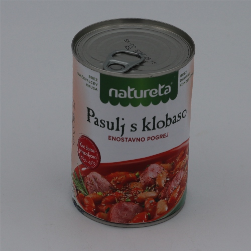 Pasulj s klobaso 415g - Natureta