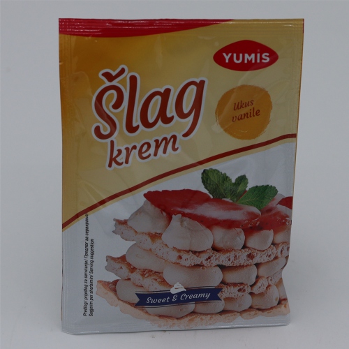 Slagkrem vanil 60g - Yumis