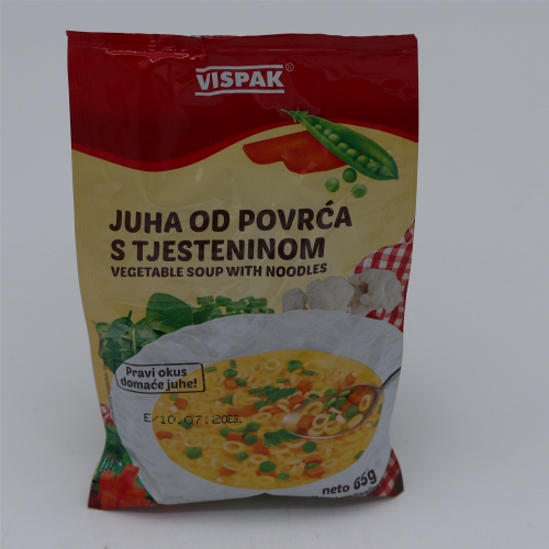 Juha od povrca s tjesteninom 65g - Vispak