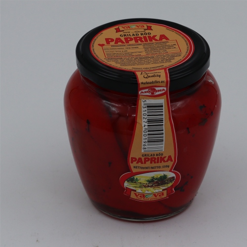Grilad rod paprika 550g - Vava