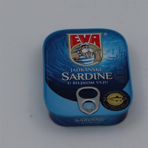 Sardine u biljnom ulju 199g- Eva