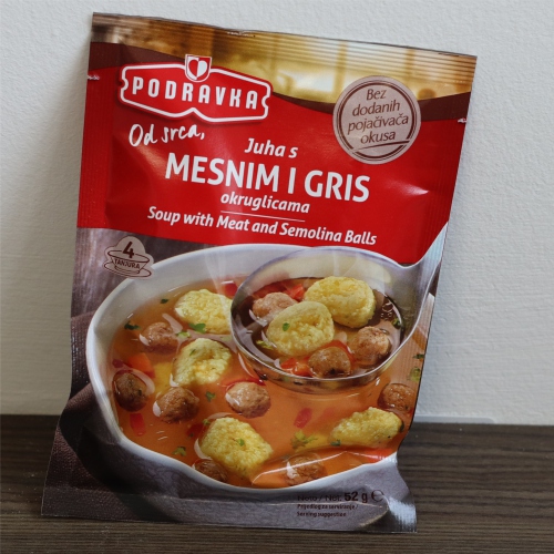 Juha s mesnim i gris okruglicama 52g- Podravka