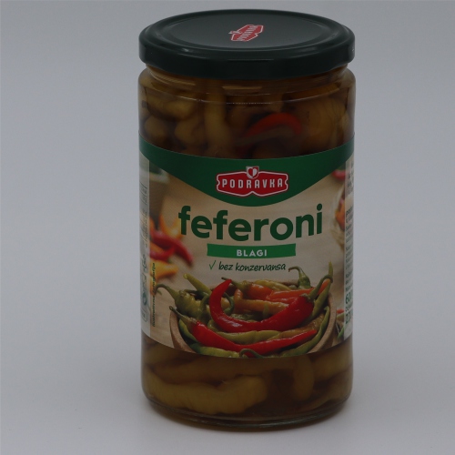 Feferoni blagi 600g - podravka 