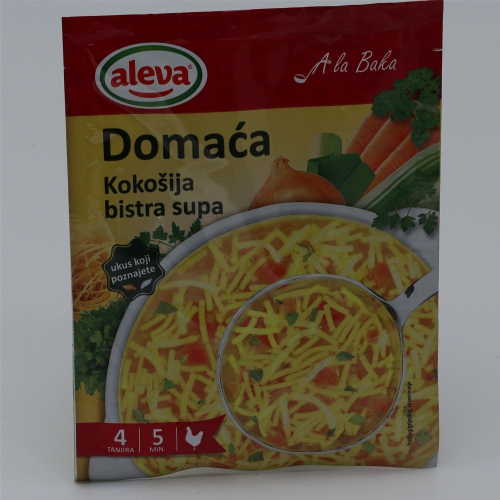 Domaca kokosija bistra supa 45g - Aleva 